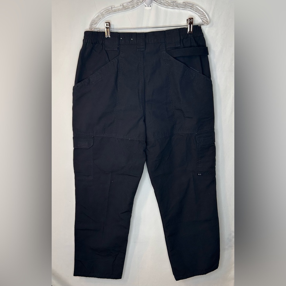 5.11 Tactical Series Black Cargo Pants Durable Utility 100% cotton Size 34/30